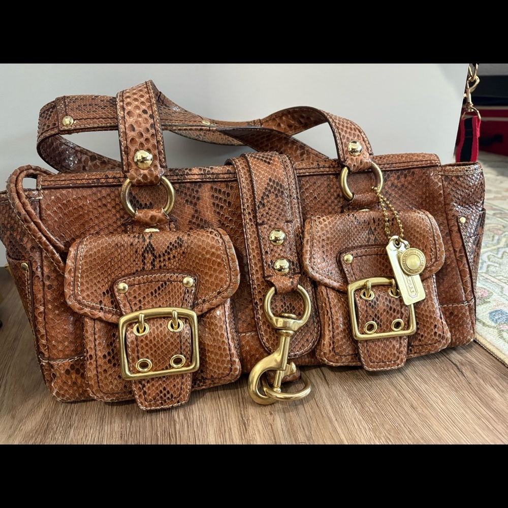 Coach 65th Edition Legacy Python Bag